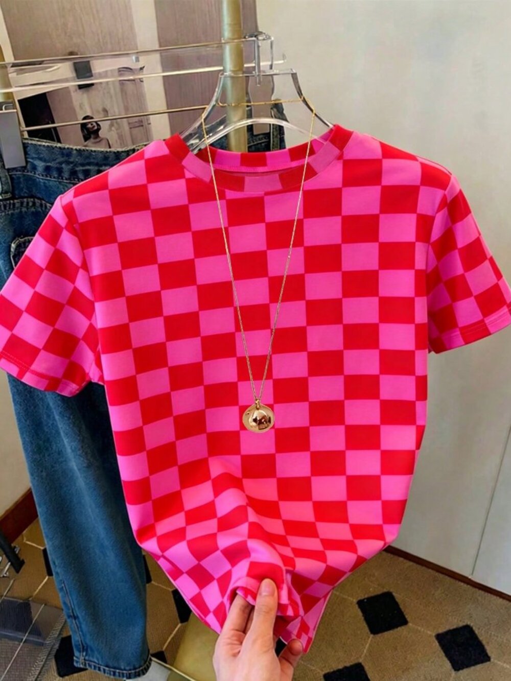Multicolor Casual Women's Round Neck Letter Pattern Regular Short Sleeve T-Shirt